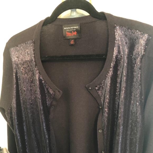 Banana Republic Sequined sweater in L, like new. - Picture 2 of 6